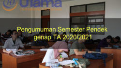Pengumuman Semester Pendek genap TA 2020/2021